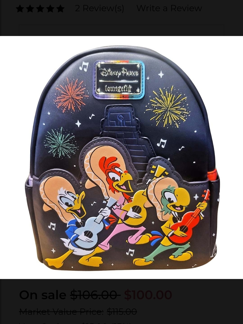 Disney Parks Loungefly Backpack - The Three Caballeros